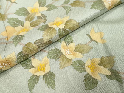 平和屋着物●訪問着　枝花文　正絹　逸品　DABI9927ud