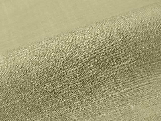 平和屋着物●本場結城紬　重要無形文化財　背抜き仕立て　鶸茶色　正絹　逸品　DABI9935ud