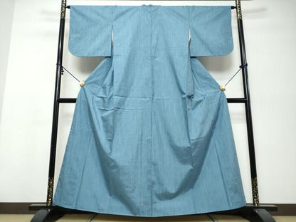 平和屋着物●洗える最高級着物　＜英＞はなぶさ謹製　小紋　アンサンブル　霞文　洗える着物　未使用　DABI9936ud
