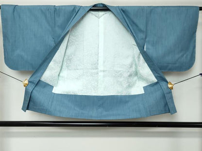 平和屋着物●洗える最高級着物　＜英＞はなぶさ謹製　小紋　アンサンブル　霞文　洗える着物　未使用　DABI9936ud