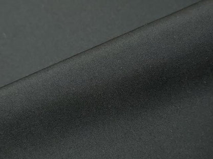 平和屋着物●男性　黒紋付　長羽織セット　羽裏：小舟風景文　正絹　逸品　DABI9938ud