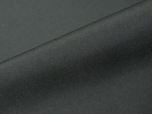 平和屋着物●男性　黒紋付　長羽織セット　羽裏：小舟風景文　正絹　逸品　DABI9938ud