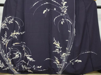 平和屋着物●訪問着　草花文　金彩　正絹　逸品　DABI9942ud