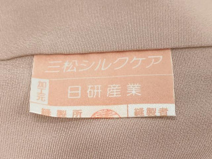平和屋着物●色留訪問着　駒刺繍　源氏香草花文　金彩　正絹　逸品　DABI9966ud