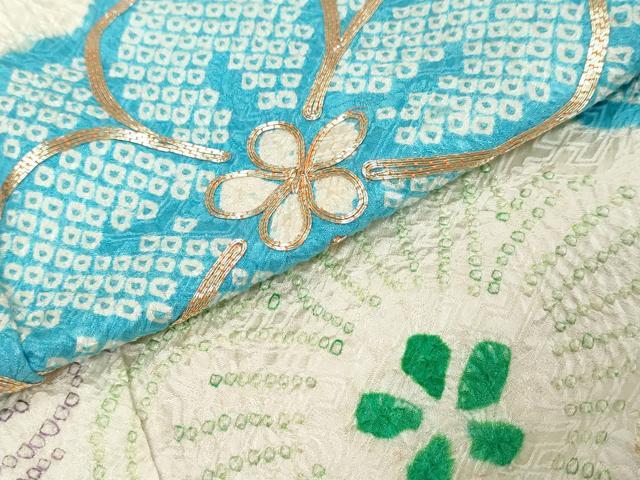 平和屋着物●豪華振袖　総絞り　駒刺繍　花尽くし文　正絹　逸品　DABI9969ud