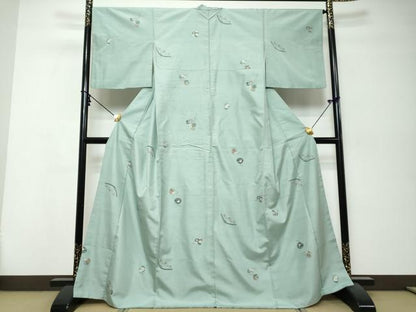 平和屋着物●京の名門・菱屋六右ェ門　紬　玩具文　正絹　逸品　DABI9971ud