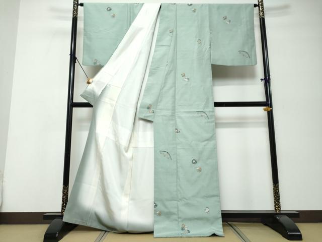 平和屋着物●京の名門・菱屋六右ェ門　紬　玩具文　正絹　逸品　DABI9971ud