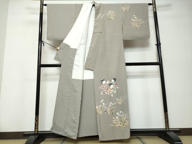 平和屋着物●訪問着　友禅　童子遊び　正絹　逸品　DABI9974ud