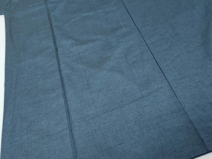 平和屋着物●男性　紬　紺色　正絹　逸品　DABI9980ud