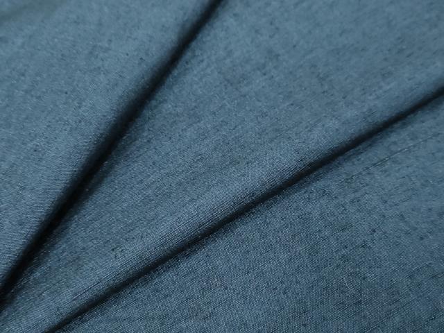 平和屋着物●男性　紬　紺色　正絹　逸品　DABI9980ud