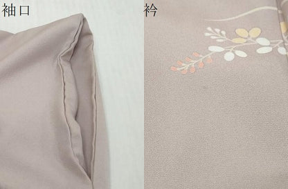 平和屋着物●訪問着　駒刺繍　色紙重ね草花文　暈し染め　金彩　正絹　逸品　DABI9985ud
