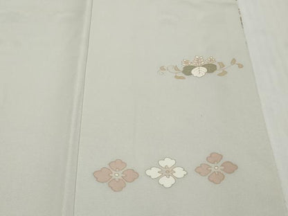平和屋着物●西陣　京の名門　じゅらく謹製　帝王紫　訪問着　駒刺繍　横段吉祥花文　金彩　正絹　逸品　DABI9986ud