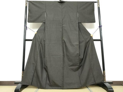 平和屋着物●本場大島紬　一元絣　正絹　逸品　DABI9991ud