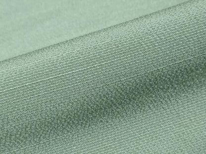 平和屋着物●ファッションデザイナー　HIROKO KOSHINO　コシノヒロコ監修　色無地　山葵色　正絹　逸品　DABI9995ud