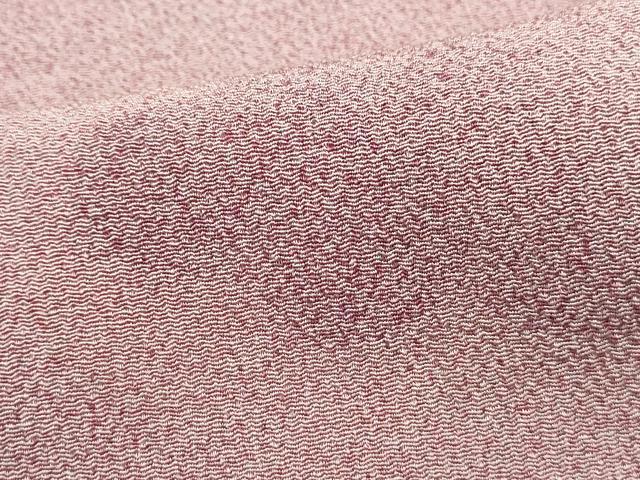 平和屋着物■上質な小紋　作家物　霞雲文　暈し染め　鬼しぼ縮緬　正絹　逸品　DABJ0002qa