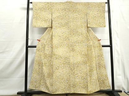 平和屋着物■上質な小紋　枝梅文　暈し染め　やまと誂製　正絹　逸品　DABJ0003qa