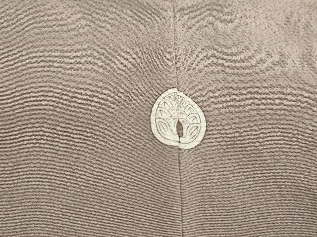 平和屋着物■上質な色無地　牡丹鼠色　正絹　逸品　DABJ0028qa