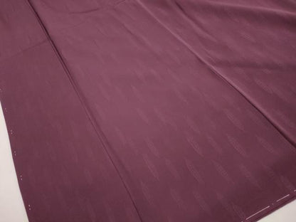 平和屋着物■上質な色無地　抽象地紋　似せ紫色　正絹　逸品　DABJ0031qa