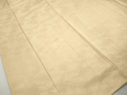 平和屋着物■上質な色無地　花青海波地紋　浅黄色　正絹　逸品　DABJ0039qa