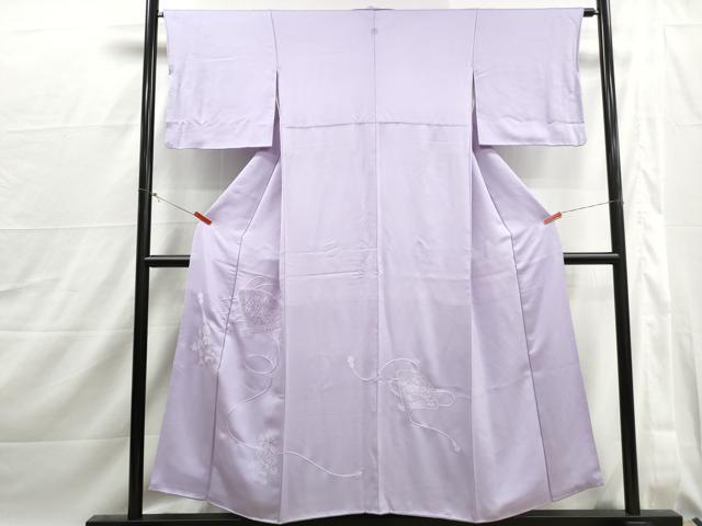 平和屋着物■中国三大刺繍　スワトウ刺繍　汕頭刺繍　総刺繍　色留袖　檜扇花文　薄葡萄色　正絹　逸品　DABJ0045qa