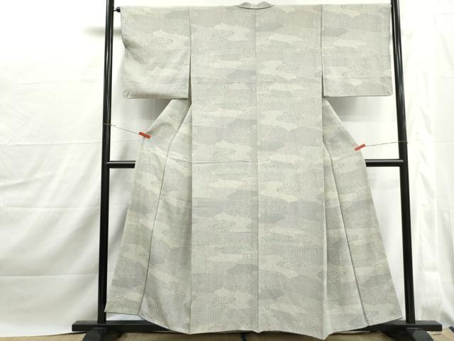 平和屋着物■江戸小紋　寄せ小紋柄　小花文　正絹　逸品　DABJ0053qa