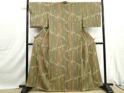 平和屋着物■上質な小紋　鬘帯尽くし　正絹　逸品　DABJ0057qa