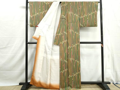 平和屋着物■上質な小紋　鬘帯尽くし　正絹　逸品　DABJ0057qa