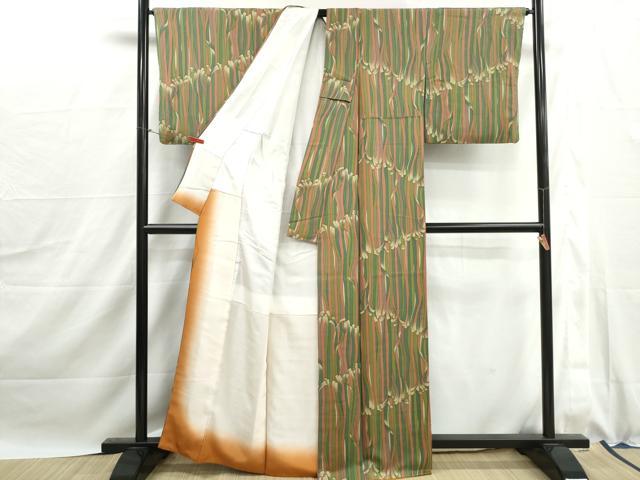平和屋着物■上質な小紋　鬘帯尽くし　正絹　逸品　DABJ0057qa