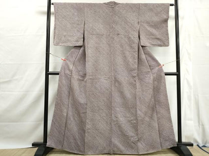 平和屋着物■大変加工の良い総絞り小紋　正絹　逸品　DABJ0062qa