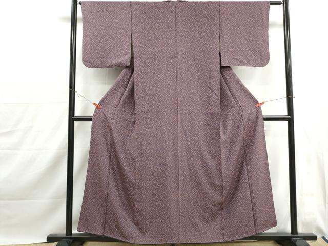 平和屋着物■上質な小紋　抽象文　正絹　逸品　DABJ0068qa