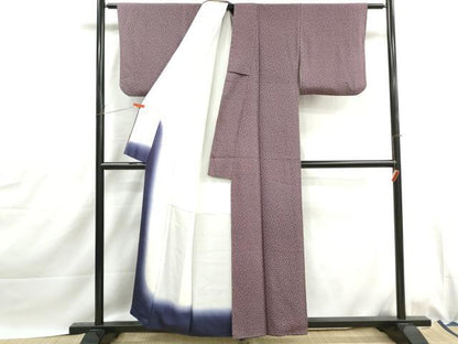 平和屋着物■上質な小紋　抽象文　正絹　逸品　DABJ0068qa