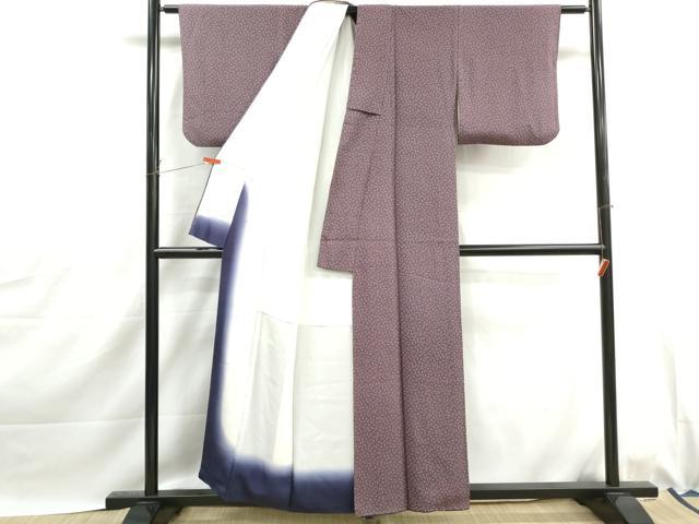 平和屋着物■上質な小紋　抽象文　正絹　逸品　DABJ0068qa