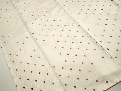 平和屋着物■上質な小紋　絞り　麻の葉文　正絹　逸品　DABJ0071qa