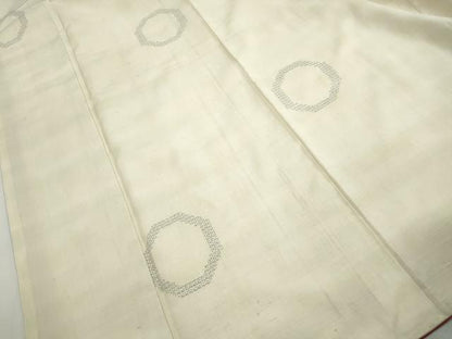 平和屋着物■結城紬　80亀甲　蜀江文　飛び亀甲柄　正絹　逸品　DABJ0072qa
