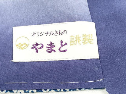 平和屋着物■上質な小紋　総絞り　抽象鹿の子文　やまと誂製　正絹　逸品　DABJ0073qa