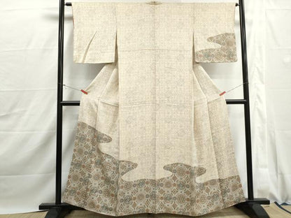 平和屋着物■訪問着　正倉院花鳥文　鳳凰　正絹　逸品　DABJ0074qa