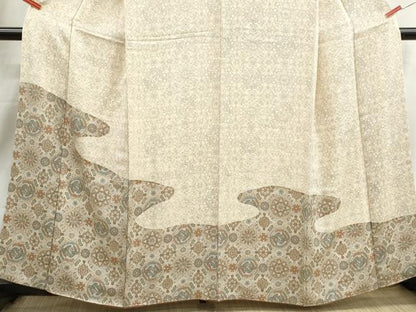 平和屋着物■訪問着　正倉院花鳥文　鳳凰　正絹　逸品　DABJ0074qa