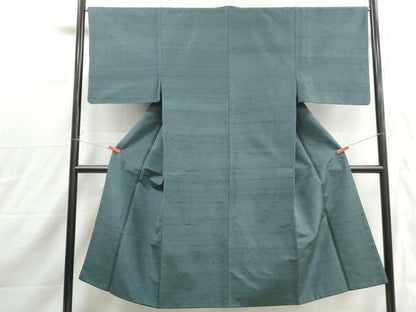 平和屋着物■男性　紬　御召茶色　正絹　逸品　DABJ0091qa