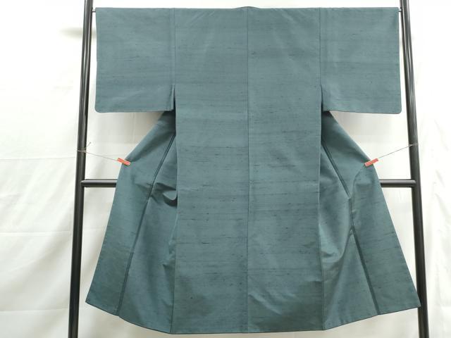 平和屋着物■男性　紬　御召茶色　正絹　逸品　DABJ0091qa