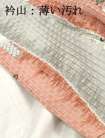平和屋着物■上質な小紋　花蝶間道　金彩　正絹　逸品　DABJ0104qa