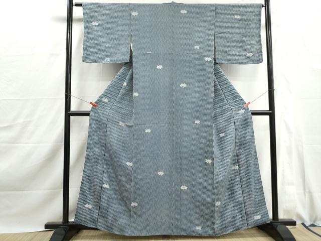 平和屋着物■上質な小紋　舞花竹間道　正絹　逸品　DABJ0105qa