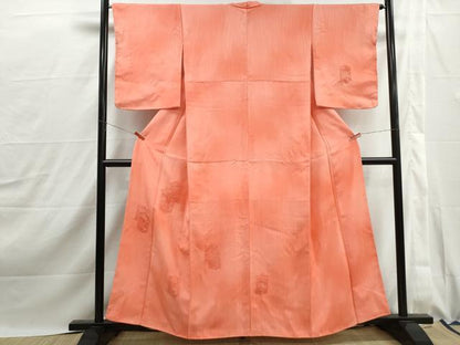 平和屋着物■訪問着　抽象花文　暈し染め　正絹　逸品　DABJ0112qa