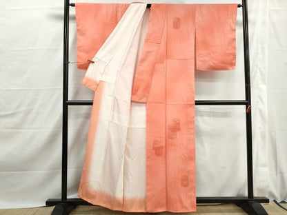 平和屋着物■訪問着　抽象花文　暈し染め　正絹　逸品　DABJ0112qa
