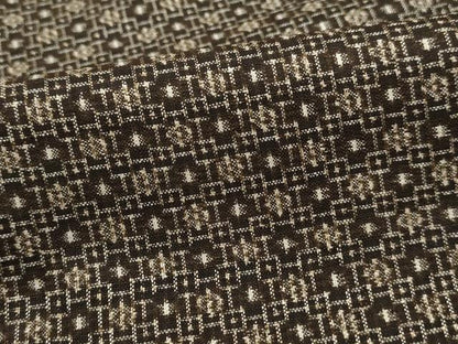 平和屋着物■上質な紬　幾何学文　正絹　逸品　DABJ0118qa