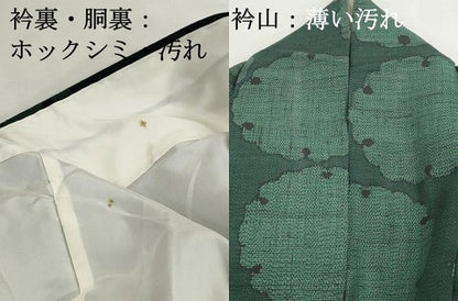 平和屋着物■上質な紬　雪輪文　正絹　逸品　DABJ0120qa