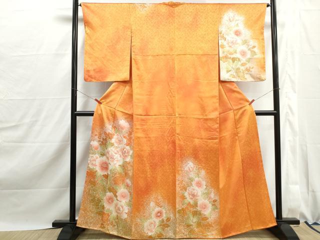 平和屋着物■訪問着　刺繍　霞牡丹文　正絹　逸品　DABJ0125qa