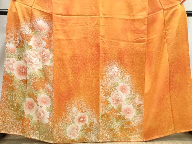 平和屋着物■訪問着　刺繍　霞牡丹文　正絹　逸品　DABJ0125qa