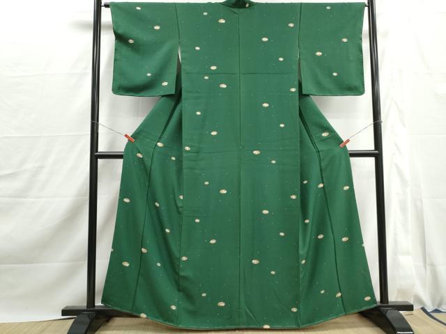 平和屋着物■小紋　動物丸文　兎　洗える着物　DABJ0136qa
