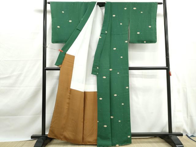 平和屋着物■小紋　動物丸文　兎　洗える着物　DABJ0136qa