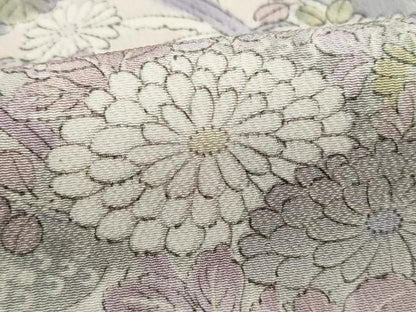 平和屋着物■上質な小紋　花松文　正絹　逸品　DABJ0148qa